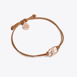 Tory Burch Embrace Ambition Bracelet on Card - BROWN / ROSE GOLD